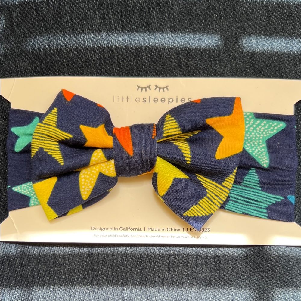 Little Sleepies Starry Night Hair Bow